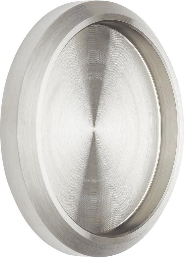 Sotech Schuifdeurgreep MILA greep-Ø: 58 mm zelfklevende Meubelgreep roestvrij stalen Schelpgreep voor glazen deuren & kamerdeuren Schelpgreep om op glazen Deurgreep te plakken van