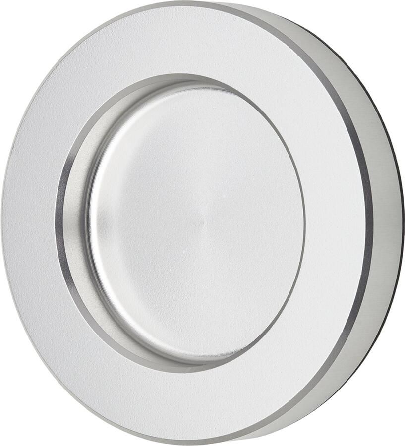 Sotech Schuifdeurgreep TAYO RVS look Ø 70 x 10 mm zelfklevend (3M VHB) glazen deurklink van aluminium greepschaal voor glas- & kamerdeuren