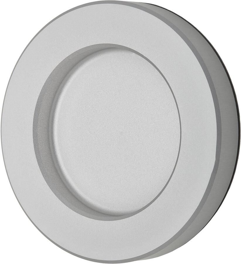 Sotech Schuifdeurgreep TAYO zilver Ø 70 x 10 mm zelfklevend (3M VHB) glasdeurgreep van aluminium greepschaal voor glas- & kamerdeuren