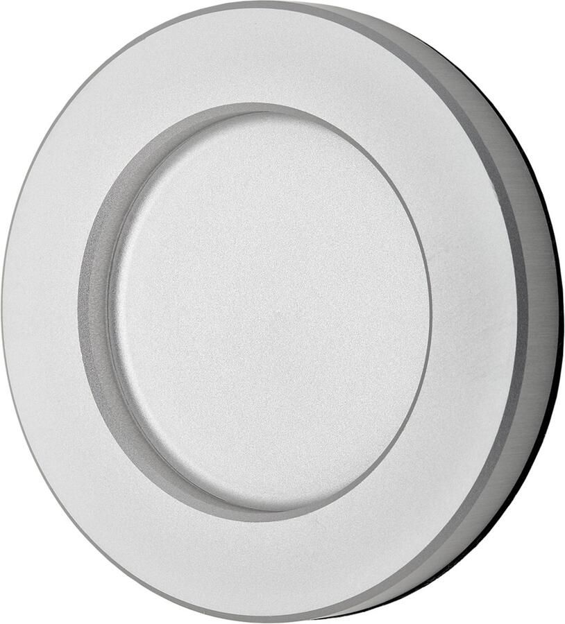 Sotech Schuifdeurgreep TAYO zilver Ø 70 x 8 mm zelfklevend (3M VHB) glasdeurgreep van aluminium greepschaal voor glas- & kamerdeuren