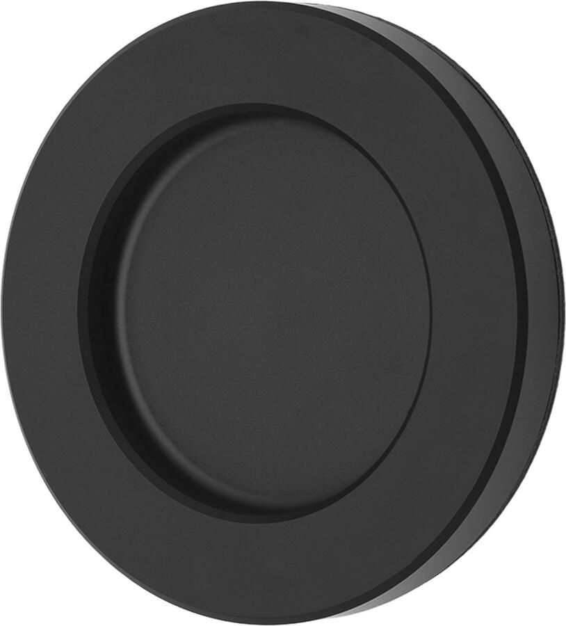 Sotech Schuifdeurgreep TAYO zwart Ø 70 x 8 mm zelfklevend (3M VHB) glasdeurgreep van aluminium greepschaal voor glas- & kamerdeuren