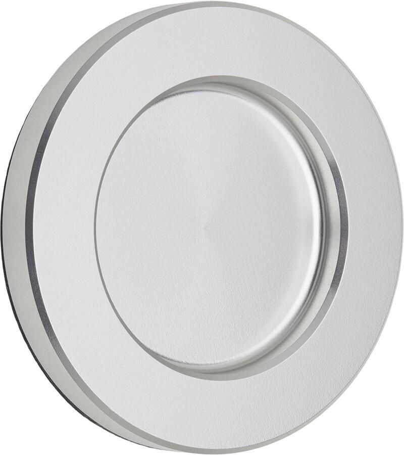 Sotech Schuifdeurgreep TEYO inox look Ø 70 x 8 mm zelfklevend (3M VHB) Meubelgreep inox schaalgreep voor glazen deuren & kamerdeuren Handgreepschaal om op te kleven Glasdeurgreep van