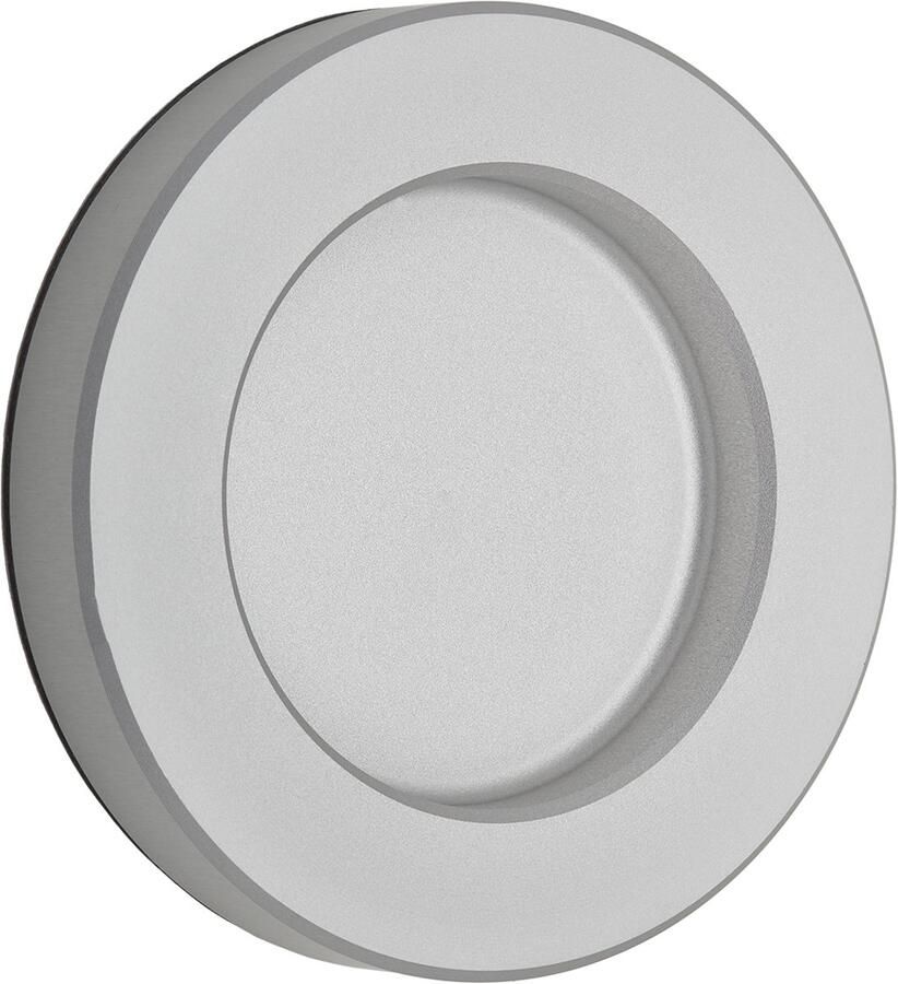 Sotech Schuifdeurgreep TEYO zilver geanodiseerd Ø 70 x 10 mm zelfklevend (3M VHB) Meubelgreep inox schaalgreep voor glasdeuren & kamerdeuren Glasdeurgreep voor vastlijmen door van