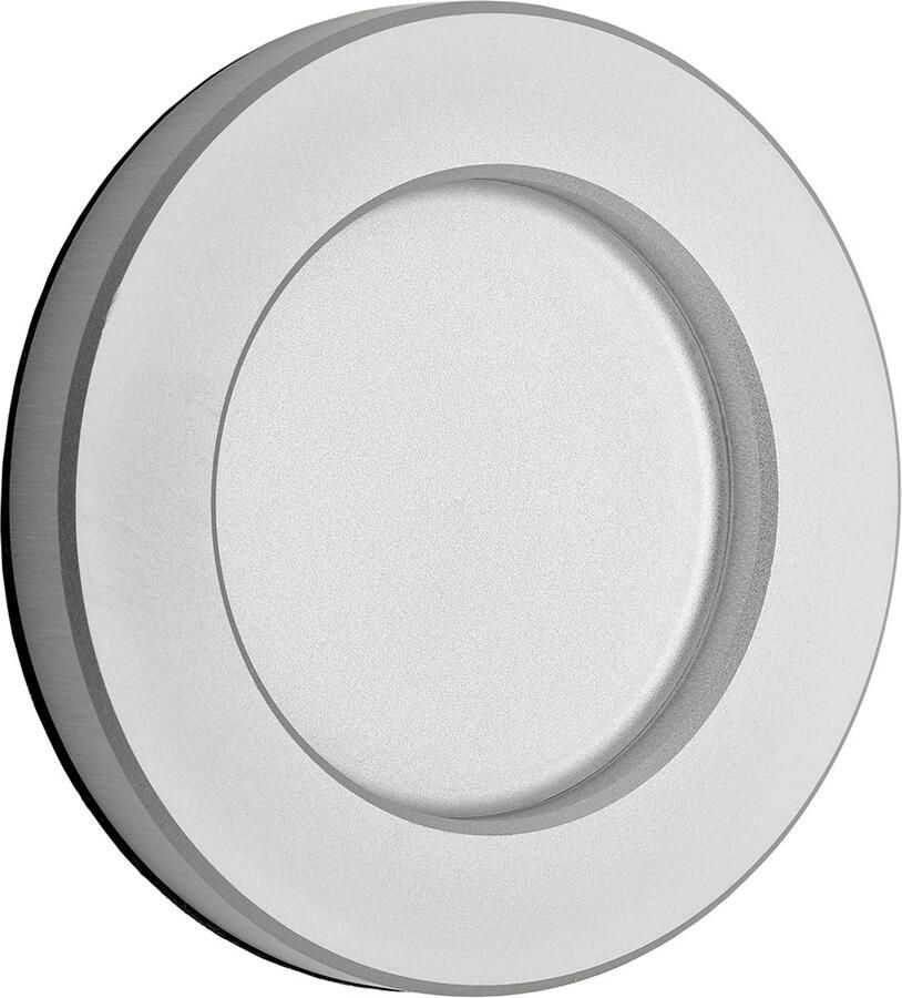 Sotech Schuifdeurkruk TEYO zilver geanodiseerd Ø 70 x 8 mm zelfklevend (3M VHB) Meubelkruk inox schaalgreep voor glazen deuren & kamerdeuren Schaalgreep om op glazen deur te kleven van