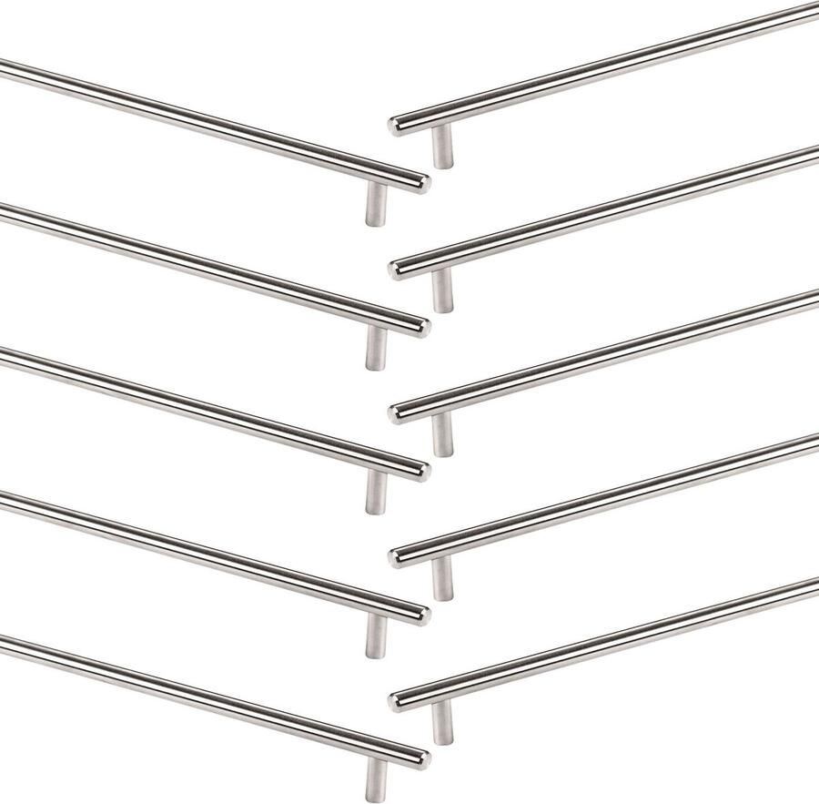 Sotech Set van 10 G14 roestvrijstalen meubelgrepen 256 mm middenafstand Barhandgreepset Relinghandgrepen Ladegreep