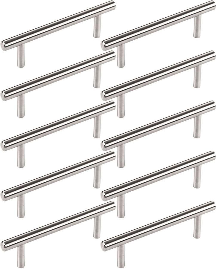 Sotech Set van 10 G14 roestvrijstalen meubelgrepen 96 mm middenafstand Barhandgreepset Relinghandgrepen Ladegreep