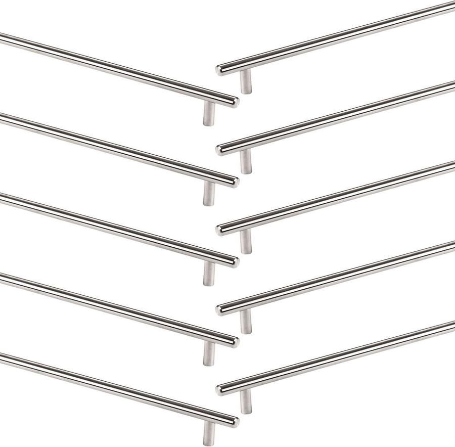 Sotech Set van 10 G14 roestvrijstalen meubelgrepen hartafstand 320 mm staafgreepset relinggrepen ladegreep
