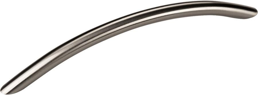 Sotech Set van 10 meubelbeugels TONY BA 128 mm roestvrij staal look gebogen handgreep met hoogte 30 mm en diameter 10 mm