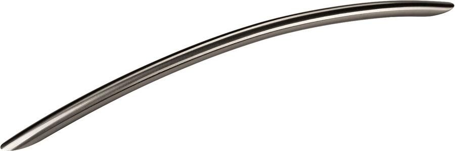 Sotech Set van 10 meubelgreep TONY BA 224 mm roestvrij staal look gebogen handgreep met hoogte 30 mm en diameter 10 mm