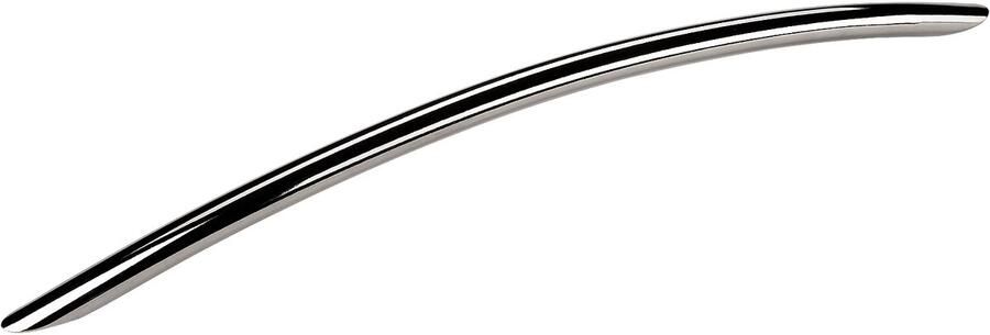 Sotech Set van 10 meubelgrepen TONY BA 256 mm gepolijst chroom gebogen greep met hoogte 30 mm en diameter 10 mm