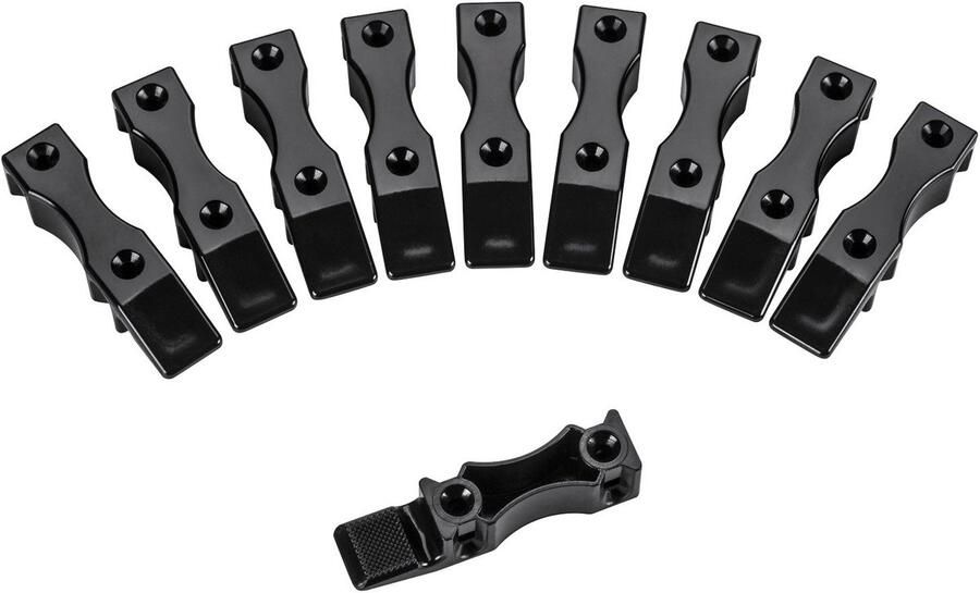 Sotech Set van 10 stuks ophangbeslag Flink MS een universele clip voor verschillende toepassingen (bijv. voor panelen en bekleding) montage met spaanplaatschroeven (niet meegeleverd)