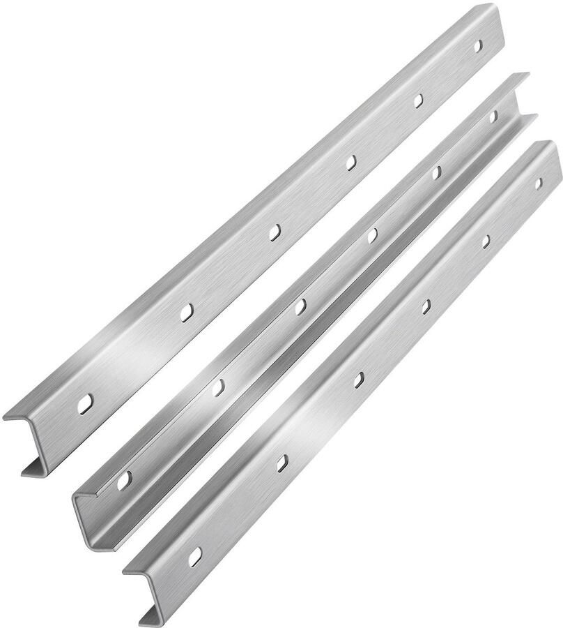 Sotech Set van 3 verstevigingsprofielen 600 x 40 x 20 mm voor het SPIDER tafelframe U-vormig Materiaal roestvrij staal geborsteld Verstevigingsprofiel