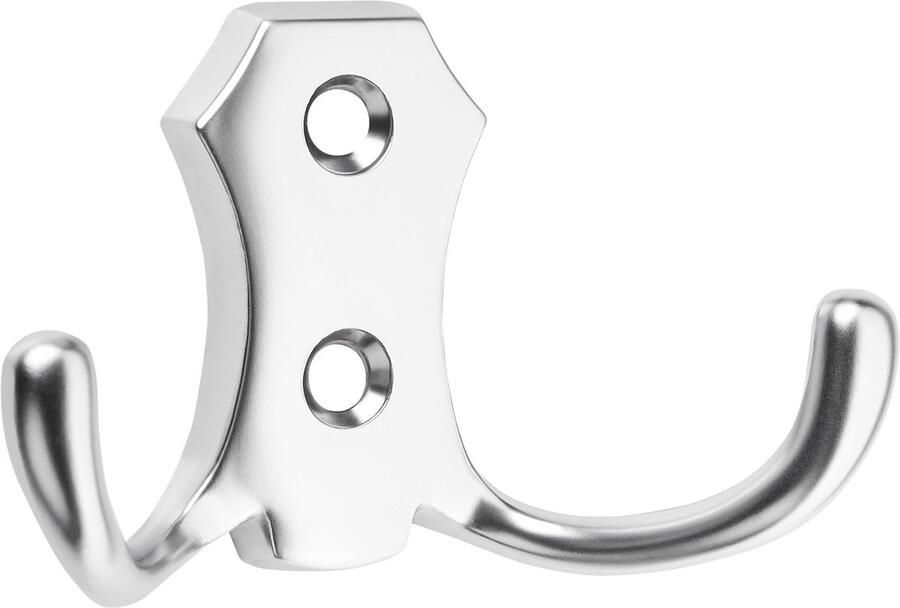 Sotech SO-TECH Garderobehaak LENA 2 haken kort chroom mat Jashaak Kledinghaak