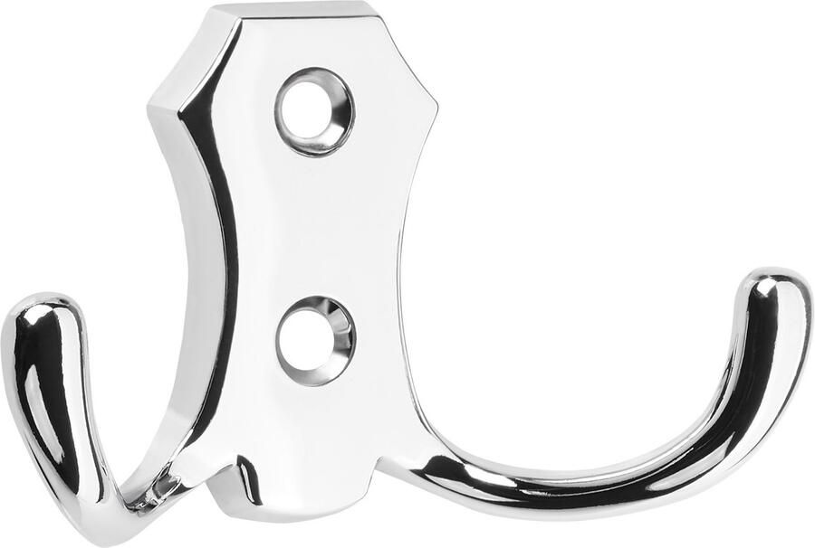 Sotech SO-TECH Garderobehaak LENA 2 haken kort gepolijst chroom Jashaak Kledinghaak
