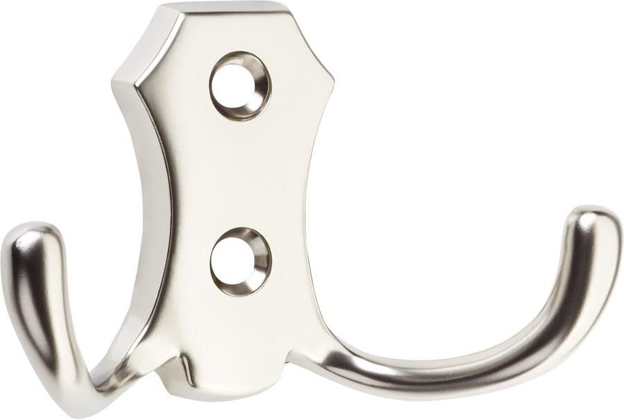 Sotech SO-TECH Garderobehaak LENA 2 haken kort RVS-look mat Jashaak Kledinghaak