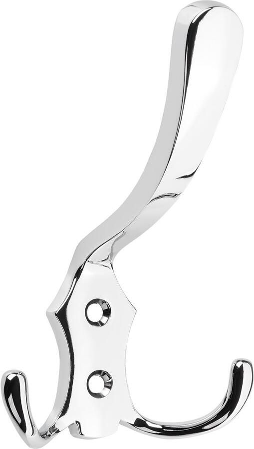 Sotech SO-TECH Garderobehaak LENA 2 haken lang gepolijst chroom Jashaak Kledinghaak