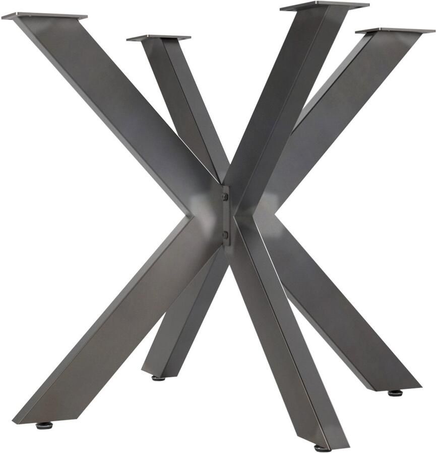 Sotech Tafelonderstel SPIDER Stalen tafelpoten in vintage look Eenvoudige montage Tafellopers voor doe-het-zelf projecten Eettafels 710 x 850 x 850 mm