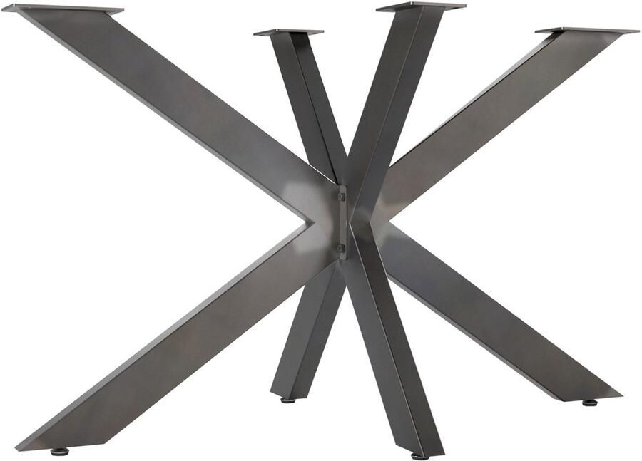 Sotech Tafelonderstel SPIDER Zware stalen tafelpoten in vintage look Eenvoudige montage Tafellopers voor doe-het-zelf projecten Eettafels 710 x 1200 x 680 mm