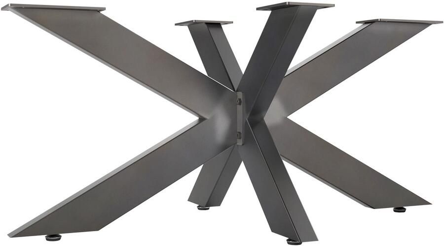 Sotech Tafelonderstel SPIDER Zware stalen tafelpoten in vintage look Eenvoudige montage Tafellopers voor doe-het-zelf projecten Salontafels 430 x 980 x 580 mm