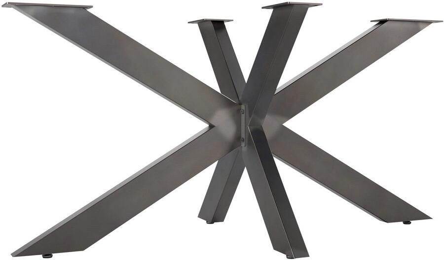 Sotech Tafelonderstel SPIDER Zware stalen tafelpoten in vintage look Eenvoudige montage Tafellopers voor doe-het-zelf eettafelprojecten 710 x 1500 x 780 mm