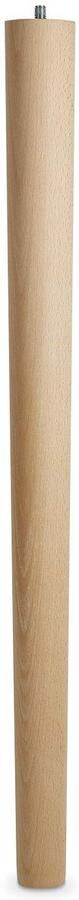 Sotech tafelpoot beuken ruw rond diameter: 40 60 mm hoogte: 710 mm met rooischroef M10 x 20 mm