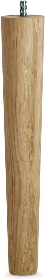 Sotech Tafelpoot Eiken rauw H 335 mm Ø 60 40 mm met draadeind M10 Ideal für Möbel & Couch-Tische HolzTafelpoot Couchtisch Tafelpoot Hout Meubelvoet van SO-TECH
