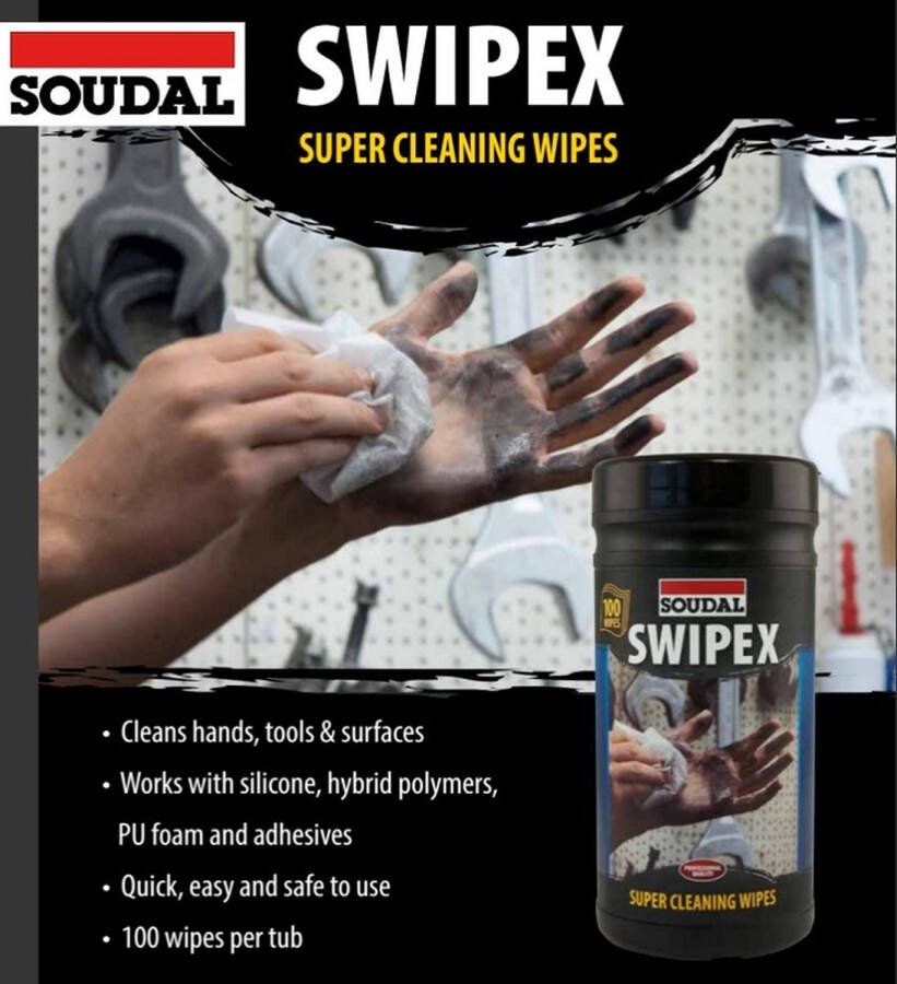 Soudal Swipex Wipes Reinigingsdoekjes 100pcs