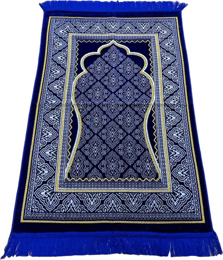 Noorgifts Gebedskleed Mihrab Motief Blauw