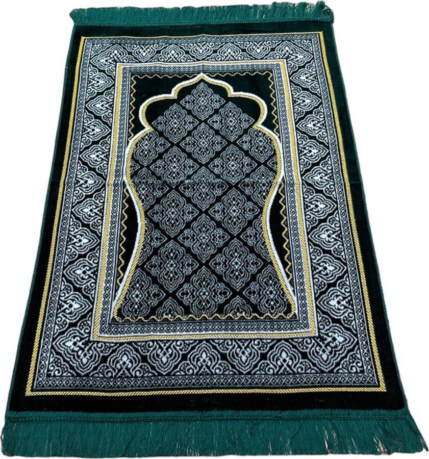 Noorgifts Gebedskleed Mihrab Motief Groen
