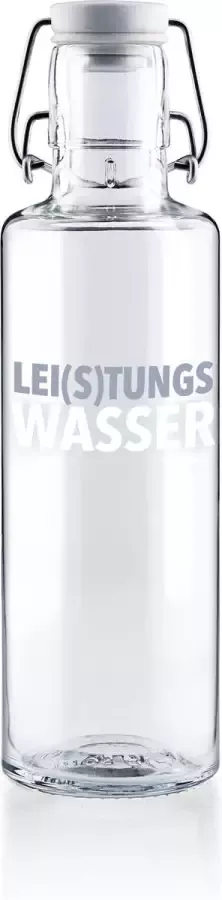 Soulbottles Glazen drinkfles-beugelfles- Soulbottle- Leistungswasser