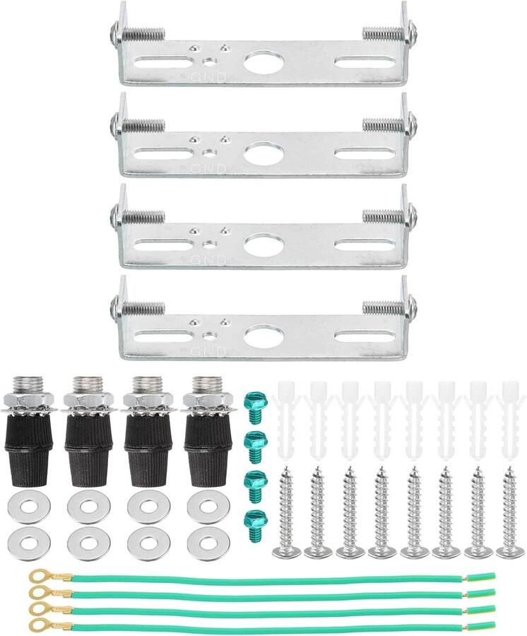 Sourcing map Plafondlamp Plaat Kit 74x20x15mm Montagebeugel Kroonluchter