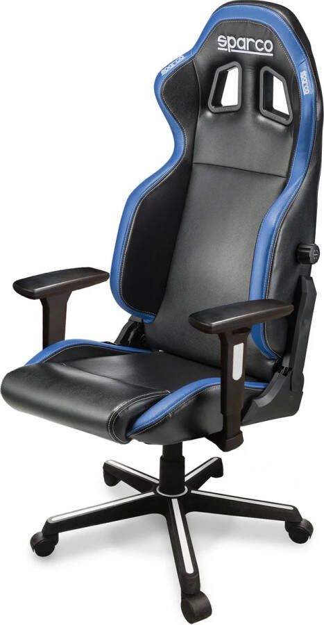 SPARCO ICON SKY Racing Series Gaming Office Bureaustoel Zwart Blauw Optimaal comfort voor gamers en professionals