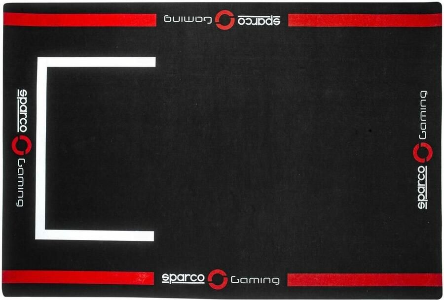 SPARCO Mat voor Gaming S099101NRRS Rood Zwart Rood