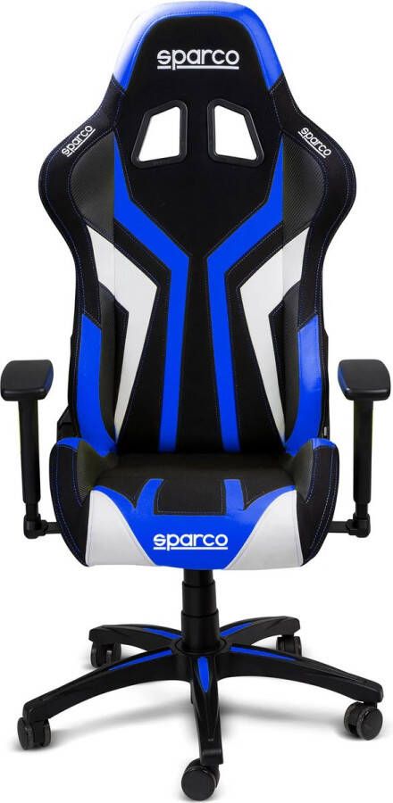 SPARCO Bureaustoel Gamestoel Torino Zwart Blauw (Verstelbaar)