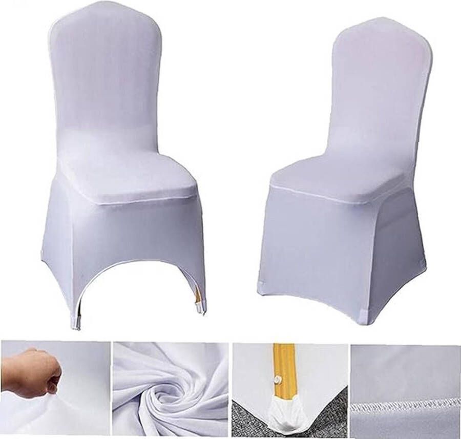 Sparkles & Delight Stoelbekleding 50 stuks Trouwstoel hoes Stretch Hoes- Feestversiering- Party Universele Stoel Cover Elastisch