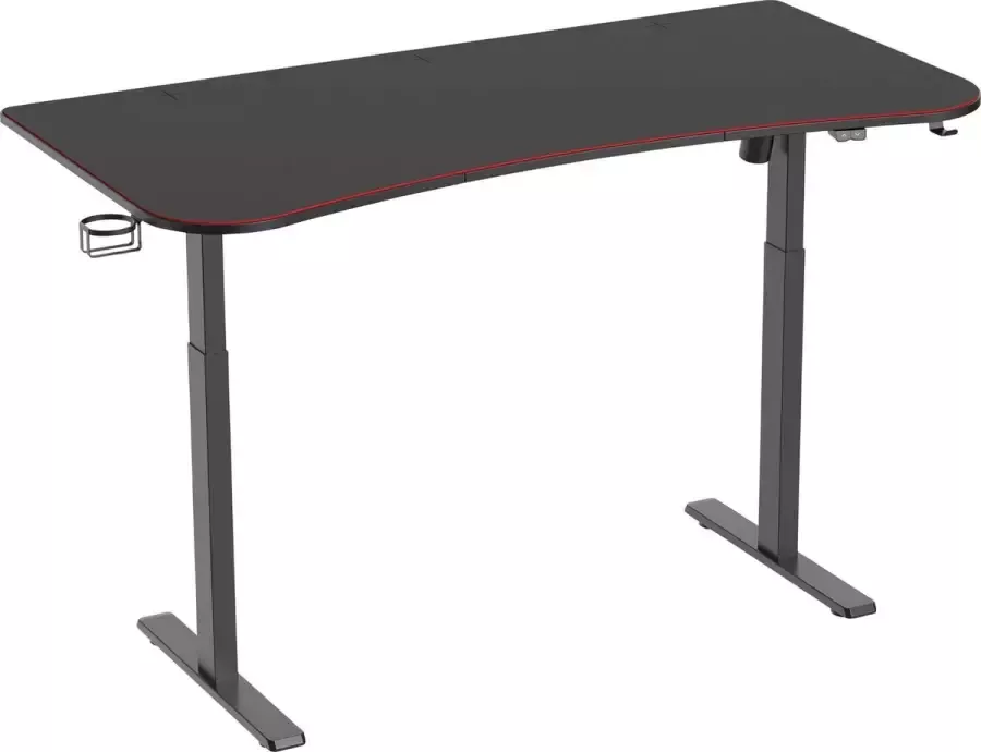 Speaka Professional In hoogte verstelbaar Zit-sta-bureau SP-EGD-300 SP-9960628 Kleur tafelblad: Zwart (b x h x d) 16