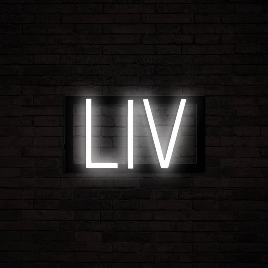 SpellBrite LIV Neon LED Lamp Kinderkamer 26 74 x 16 cm 6 Dimstanden & 8 Lichtanimaties Naamlamp Wandlamp Neon Verlichting