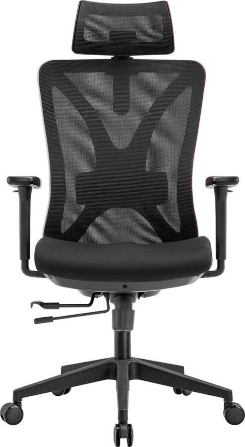 Stabureaus Ergonomische Bureaustoel Bureaustoelen voor Volwassenen Volledig Verstelbaar EN1335 Office Chair Zwart