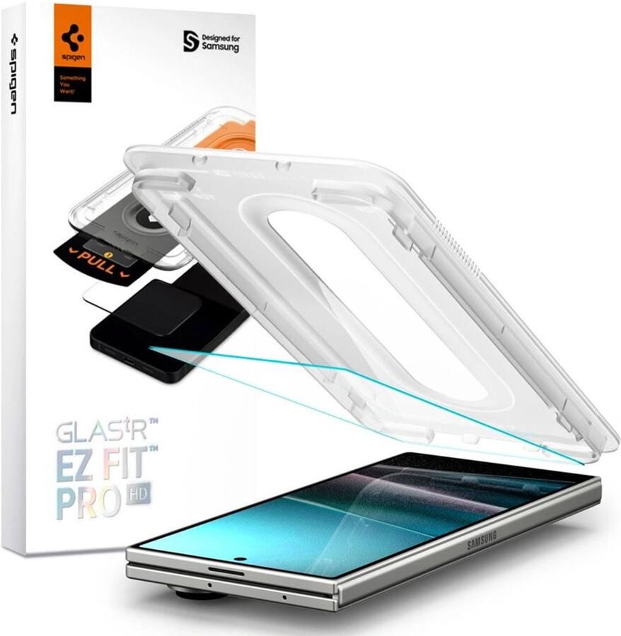 Spigen EZ Fit Glas.tR met Applicator 1 pack geschikt voor Samsung Galaxy Z Fold 7