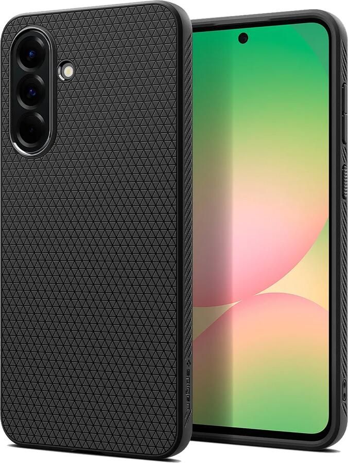 Spigen Hoesje geschikt voor Samsung Galaxy A56 Liquid Air Zwart