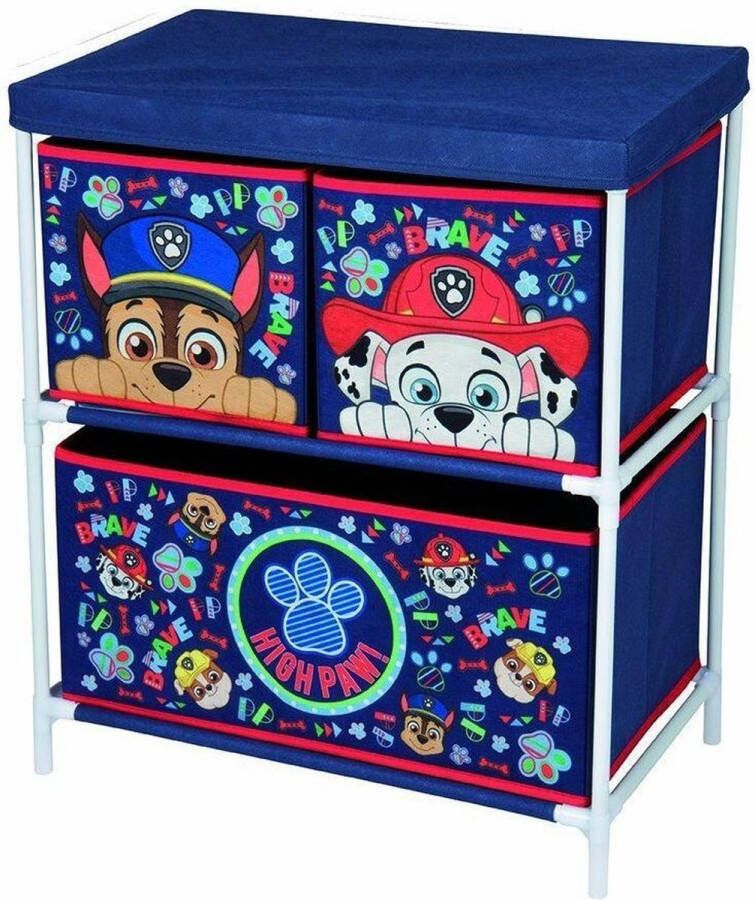 Spin Master Opbergkast Met 3 Lades Paw Patrol 60 Cm Donkerblauw