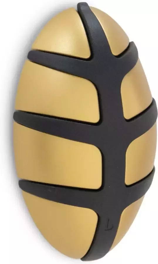 Spinder Design Bug Wandkapstok met Metalen Haak Goud Zwart