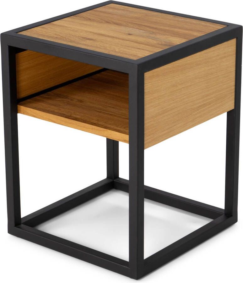 Spinder Design DIVA ONE-NIGHTSTAND Nachtkast Naturel Zwart