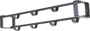 Spinder Design Rex 1 Wandkapstok 10 x 60 cm Staal Chroom