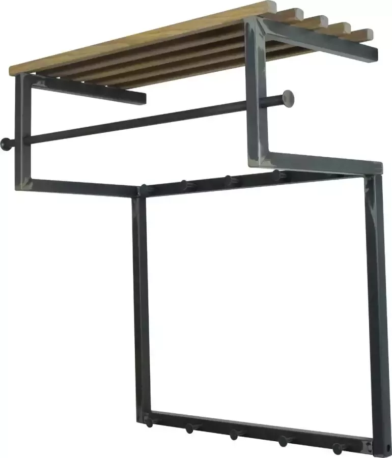 Spinder Design Rizzoli Wandkapstok 75x34x76 cm Blacksmith Eiken - Foto 2