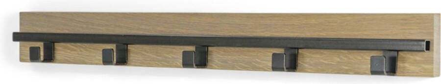 Spinder Design RUMO 5 HOOK Wandkapstok Blacksmith Eiken - Foto 2