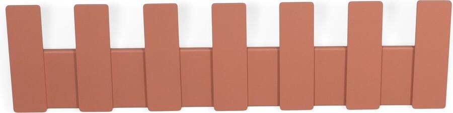 Spinder Design kapstok Angle 7 Clay Terra 7 haken Staal