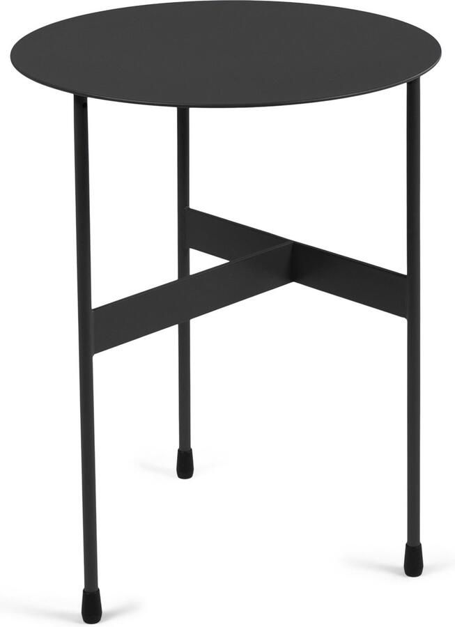 Spinder Design bijzettafel Mira High Zwart Ø45 Staal