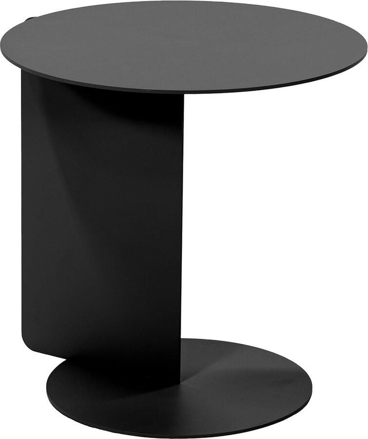 Spinder Design bijzettafel Salsa Zwart Ø 40 Staal