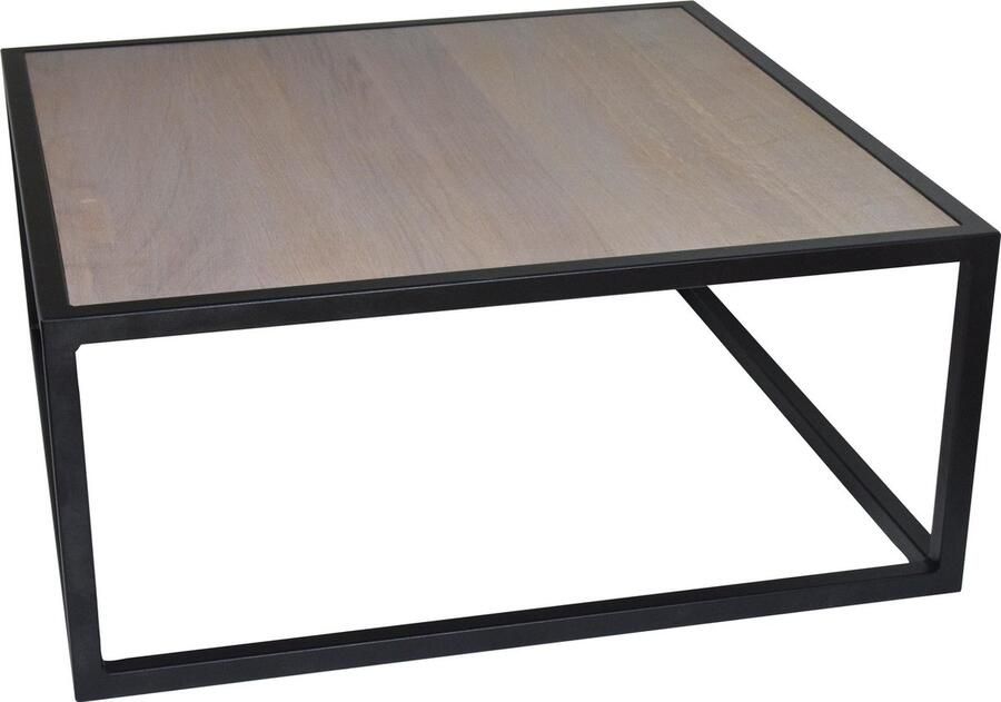 Spinder Design Diva Salontafel 80x80x35 Zwart Eiken